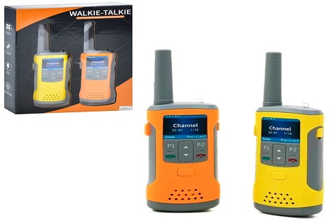 Рація JY221-3 (24шт) 18см, 2шт,ліхтарик, на бат-ці,в кор-ці, 18-4-23см