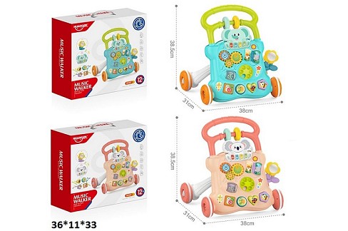 Каталка ігр.центр Перші кроки HE0841/HE0842 2в1 батар.муз.світ.2кол.кор.36*11*33 /12/