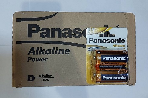 Батарейка алкалайн  Panasonic  Alkaline Power  LR20  2bl (24/120)