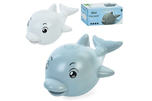 Водоплаваюча іграшка 6699 (24шт)21см, дельфін, бризкає водою, музика, світло, 2 кольори, в кор-ці,22