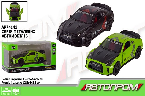 Машина мет. АВТОПРОМ арт. AP74141 (48шт) 1:32,2 кольора,відкр.двері,багажник,короб.16,5*7,5*7,5см