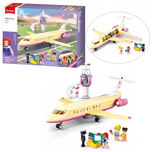 Конструктор M38-B1166 (12шт) літак, авіаційна вежа, 384 деталі, фігурки, в кор-ці, 43-33-6,5см