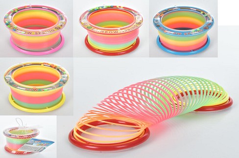 Пружинка A22-HW (144шт) 8,5-8,5см, мікс кольорів, в сітці, 14-8,5-8,5см