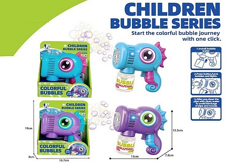 Мильні бульбашки арт. P82508 (72шт/2) батар. 2 кольори, морський коник короб. 16,8*8,3*19,4см