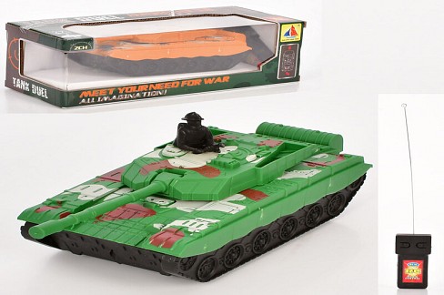 Танк HT-33A (48шт) р/к, 21см, на бат-ці, 2 кольори, в кор-ці, 26-9-11см