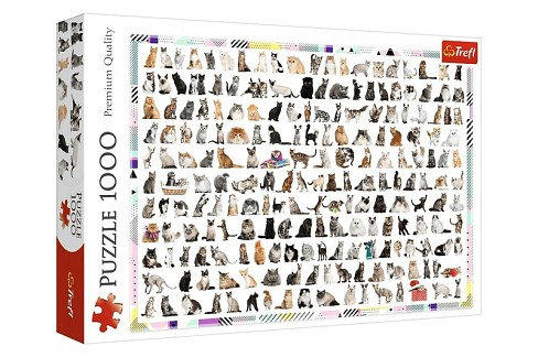 Пазли - 1000 елм. - 10498 208 котів", Trefl"