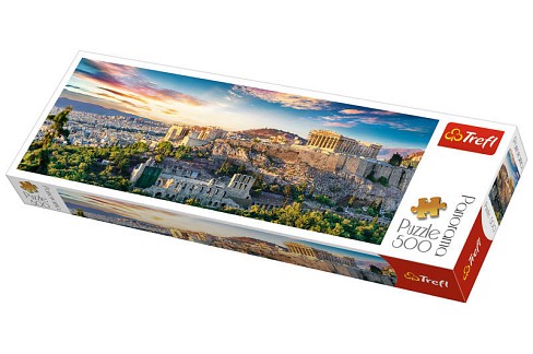 Пазли - 500 елм. - 29503 Акрополь, Афіни" панорамні Trefl"