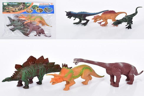 Фігурка HJ668-2B (96шт) динозавр,2види по 3шт,від 15см, у пакеті 21-21-3см