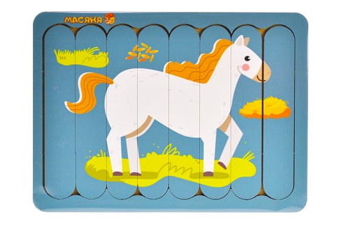 Пазл-вкладка, серія свійські тварини Коник"  Про40239"