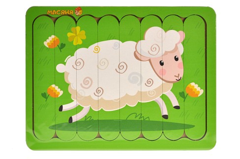 Пазл-вкладка, серія свійські тварини Ягнятко"  Про40253"