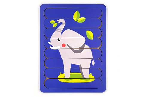 Пазл-вкладка, серія тварини Африки Слоник"  Про40031"