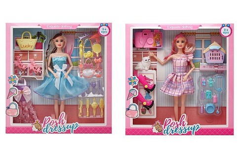 Лялька типу Барбі арт. HZ9024A/B (60шт/2) мікс 2 види, аксесуари, в коробці, 30*5,5*32,5см