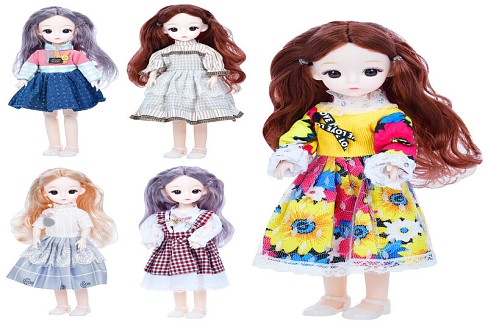 Лялька 3396-100 (36шт) 28см, шарнірна, мікс видів, у пакеті, 8-28-5см