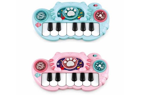 Піаніно 886 (54шт) 22см, музика, звук, світло, на бат-ці, в пакеті, 22-11,5-3,5см