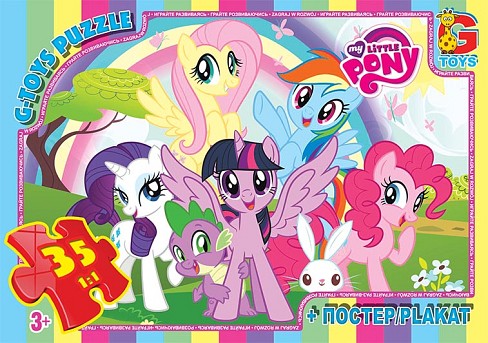 Пазли ТМ G-Toys&quot; із серії &quot;My little PONY&quot;, 35 ел.  MLP026&quot;