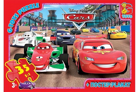Пазли ТМ G-Toys" із серії "Тачки", 35 елементів  Z10215"