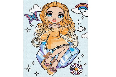 Картина по номерах  для дітей Rainbow High Poppy Rowan" 30х40см  KHO1245"