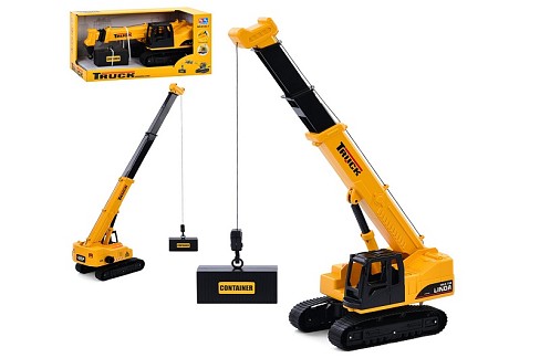 Будтехнiка 8136-1 (18шт) кран, 32см, звук, рухливі деталі, бат(табл), в кор-ці, 34-16,5-14см