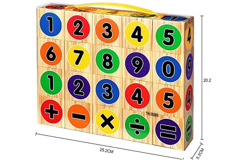 Ігрові кубики цифри EVA арт. K13805 (96шт) кубик 5см, в упаковці 20шт 25,2*5,2*20,2см