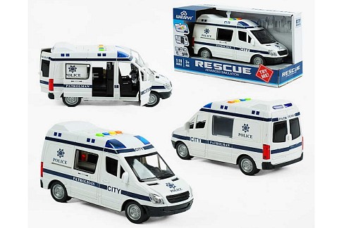 Машина WY 590 F (36) Поліція", підсвічування, звуки, інерція, в коробці"