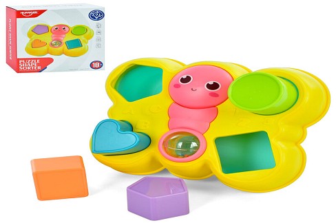 Сортер HE8055 (48шт) метелик 20см, тріскачка, брязкальце, в кор-ці, 21,5-20-8см