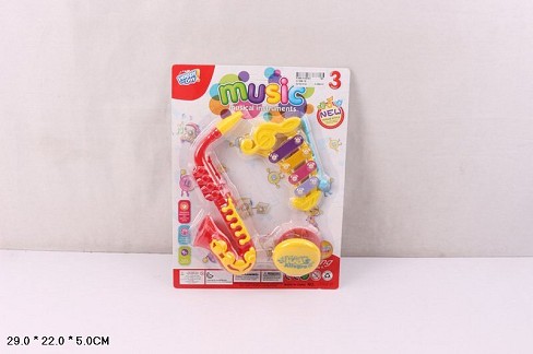 Музичні інструменти. арт. 2Y368-16 (180шт/2) саксофон, ксілофон, маракас, планшет 29*22*5см