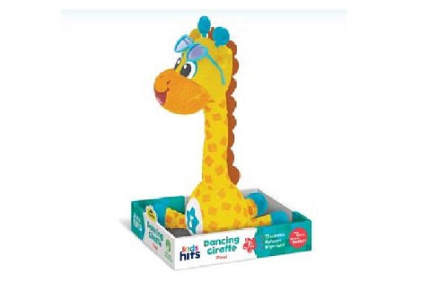 М'яка муз. інтерак. іграшка Kids hits арт. KH37-001 (18шт) жираф, повтор голоса, 11*34*14 см