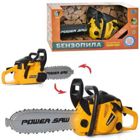 Бензопила М 5504 (24шт) 39см, звук, рухома стрічка, бат, кор, 40-20-10см