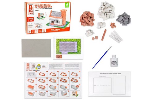 Будівельний набір для творчості з міні-цеглинок BLOCKY Маленька Таверна  Strateg (31006)