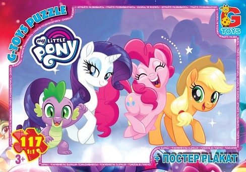 Пазли ТМ G-Toys&quot; із серії &quot;My little Pony&quot; (Маленька поні), 117 ел.  MLP015&quot;