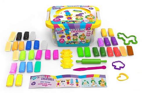 Trolls and creatures box ТМ Lovin Набір для ліплення з тістом  Ок41220