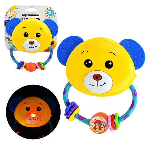 Брязкальце муз.арт. PL-724-75 (48шт) Сонячний зайчик",батар,звуки та мелодії,світло, 15,5*14,5*2,5с"