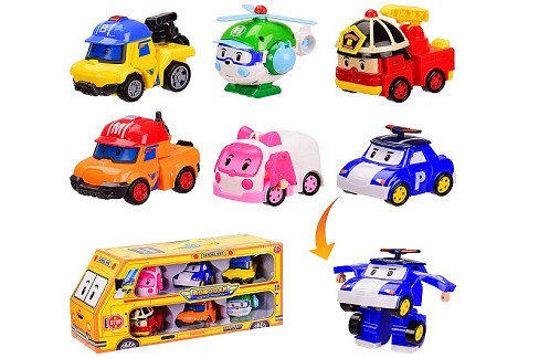 Іграшка трансформер 868-9 (24шт/2) 6 героев, у кор.. 38.5*14*18 см, р-р іграшки – 11*6*7 см