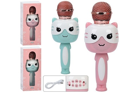 Мікрофон SMT 0021 (20шт) 25см, акум, музика, Bluetooth, регулятор гучності, TFслот, MP3, USBзарядне,