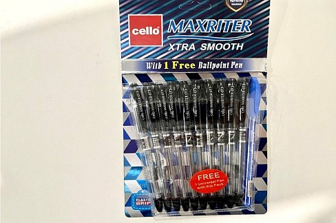 Ручка масляна Cello MAXRITER Чорна(10/600/2400) УПАК10шт