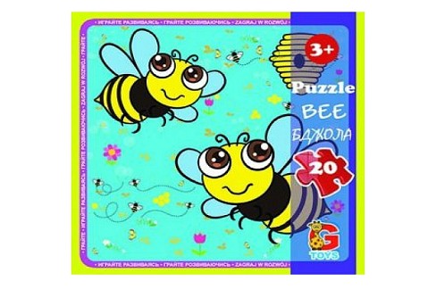 Пазли ТМ G-Toys" із серії "Комахи", 20 ел.  LI05"
