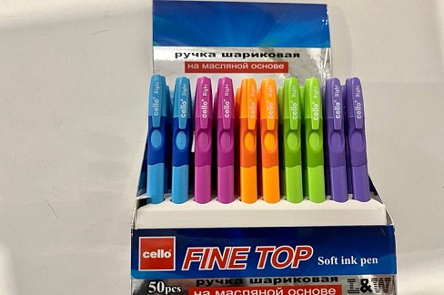 Ручка масляна Fine Top Cello CL-1361 правша(50/2000) УПАК50шт