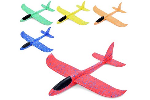 Літак FG231009001M (120шт) 47см, пінопласт, 5 кольорів, у пакеті, 13-47-4,5см