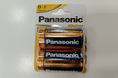 батарейка алкалайн  Panasonic  Alkaline Power  LR20  2bl (24/120) УПАК2 бат