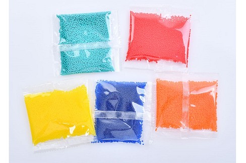 Кулі TD2023130 (500шт) водяні, 5 кольорів, у пакеті, 8-8-0,5см, упаковка пакет 20шт(пакетів)УПАК