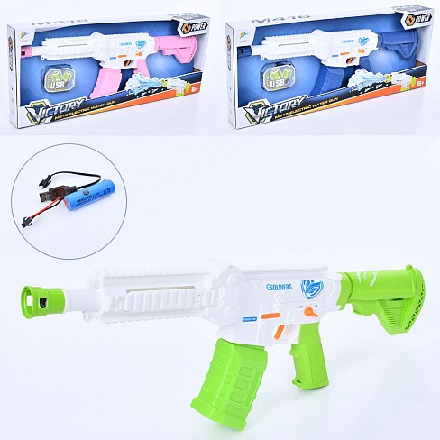 Водяний автомат 858-011 (12шт) 52см, акум, USBзарядне, 3 кольори, в кор-ці, 57,5-23-6см