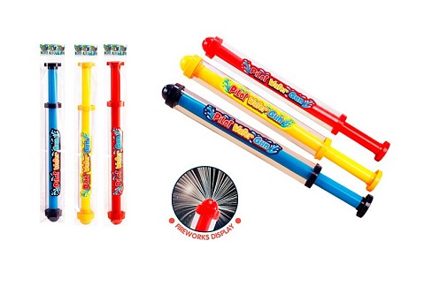 Водяний насос WBL677 (144шт) 35см, діам.3см, 3 кольори, у пакеті, 9,5-41-3см