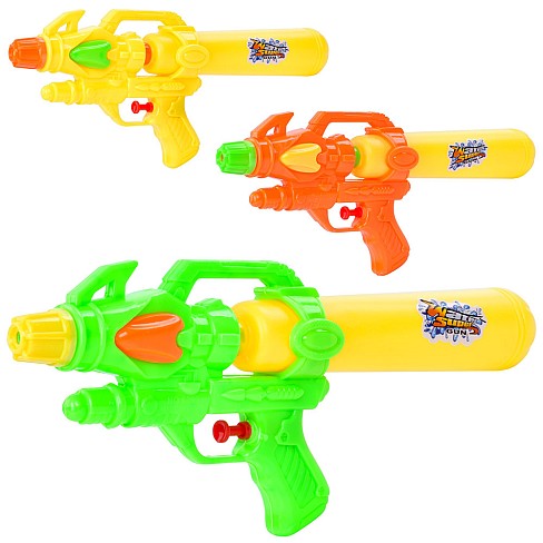 Водяний пістолет 6399-F (288шт) 32см, 3 кольори, у пакеті, 14-32-4,5см