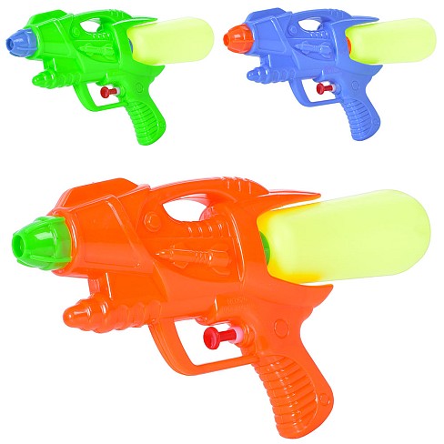 Водяний пістолет MR 1037 (72шт) розмір середній, 26см, 3 кольори, в кульку, 29-16-5см