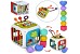 Гра 688-74 (36шт) куб, 14-15-16см, 7в1, развиваючий, грані-резинки, ксилофон-4 тони, рухливі деталі,