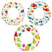Круг 59230 (36шт) кольорове, 51см, 3 види, в кульку, 23-15,5см