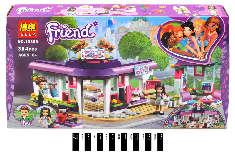 Конструктор Bela Fr" 10856 (24/2) "Арт-кафе Емми" 384 деталей, в коробці"