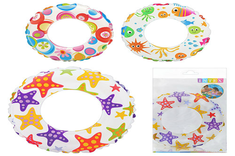 Круг 59241 (36шт) кольорове, 61см, 3 види, в кульку, 23,5-15см