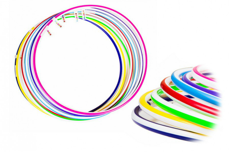 Обруч Веселка 2 середній (упак10шт) (75 см) Пол0170 УПАК 10шт