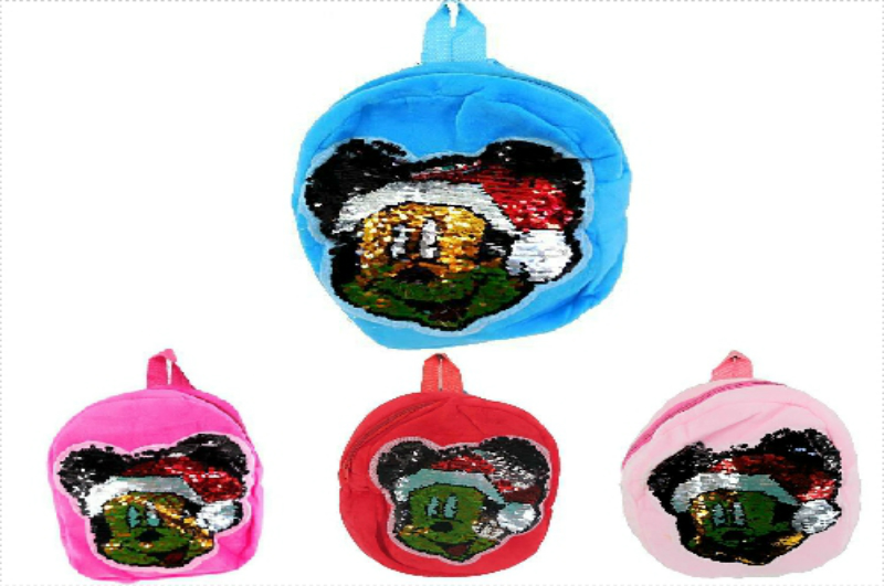 Рюкзак з вишивкою пайетка 4види 31см  00025 ШТ